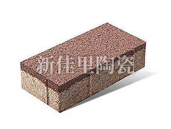 北京100*200mm 陶瓷透水砖 棕色